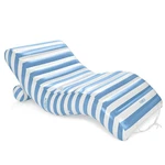 Funboy Giant Inflatable Luxury Blue & White Cabana Striped Chaise Lounger Chair. Fixed Price $96.72.