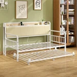 Vecelo Daybed Frame Metal Sofa With Trundle And Charging Station For Bedroom. Fixed Price $179.99.