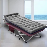 Naizea Rollaway Guest Bed,mattress Folding Cot Adults Recliner Chaise Gray Blue. Fixed Price $59.90.