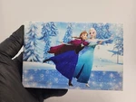 Disney Mr. Christmas Led Lighted & Musical Frozen Canvas Elsa Anna Ice Skating. Fixed Price $12.95.